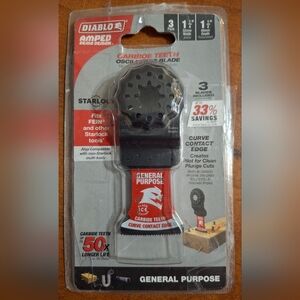 Diablo Starlock 1-1/4 Carbide Oscillating Blade General Purpose 3pk. DOS125CGP